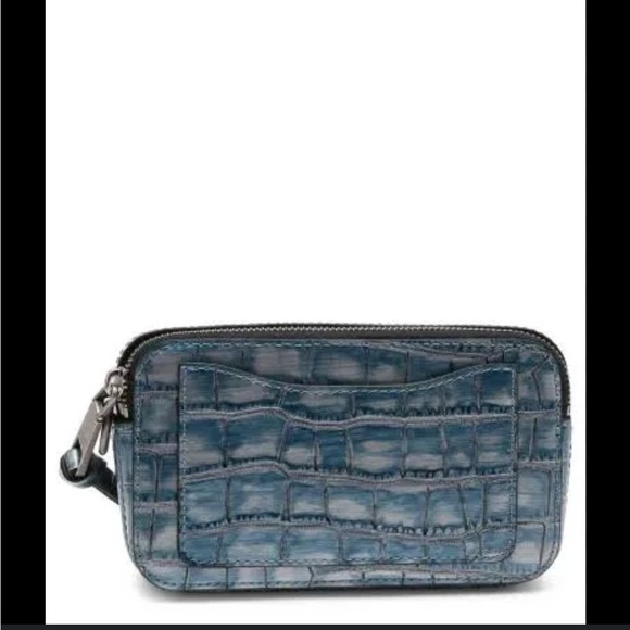 Marc Jacobs Blue Croc-Embossed Crossbody Bag - Picture 11 of 16